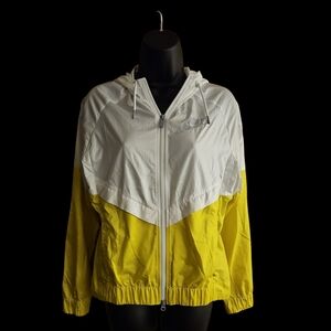 Nike Women's Yellow and White Jacket